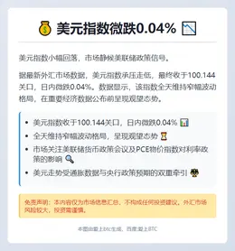 美元指数微跌0.04%