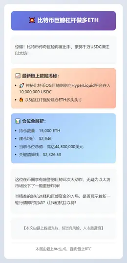 比特币巨鲸杠杆做多ETH