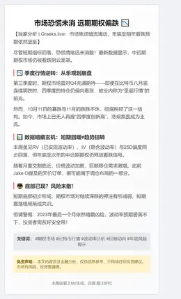 市场恐慌未消 远期期权偏跌