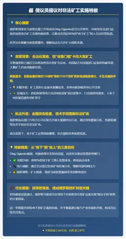 俄议员提议对非法矿工实施特赦