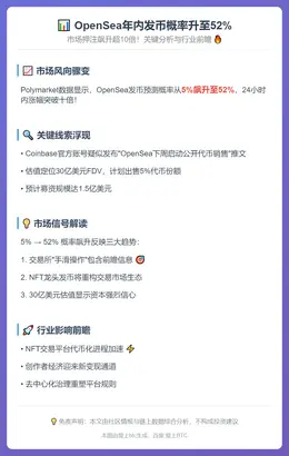 OpenSea年内发币概率升至52%