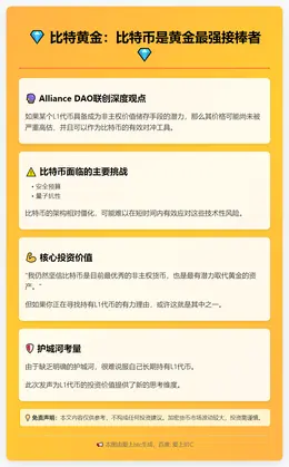 比特黄金：比特币是黄金最强接棒者