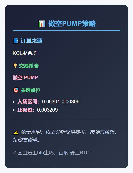 2025-12-02 22:49:33 做空PUMP策略