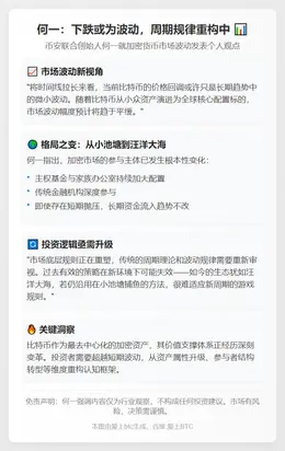 何一：下跌或为波动，周期规律重构中