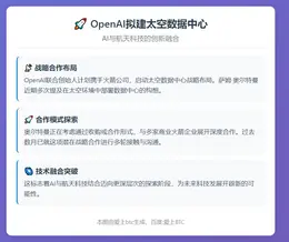OpenAI拟建太空数据中心