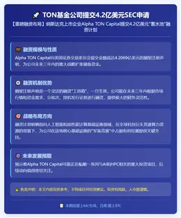 TON基金公司提交4.2亿美元SEC申请