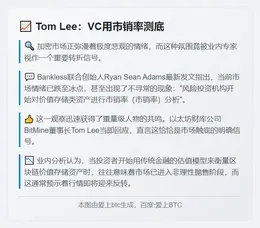Tom Lee：VC用市销率测底