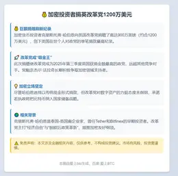 加密投资者捐英改革党1200万美元