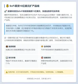 SoFi募资15亿美元扩产品线
