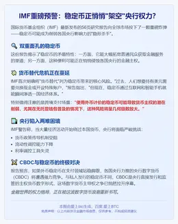 稳定币威胁央行货币主权