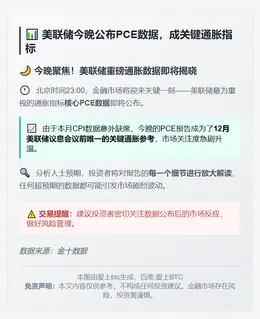 美联储今晚公布PCE数据，成关键通胀指标