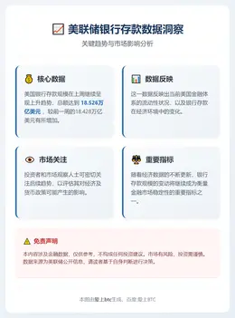 美联储：上周银行存款18.526万亿美元