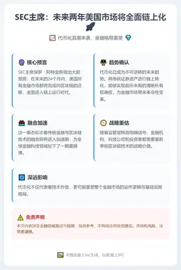 SEC主席：未来两年美国市场将全面链上化