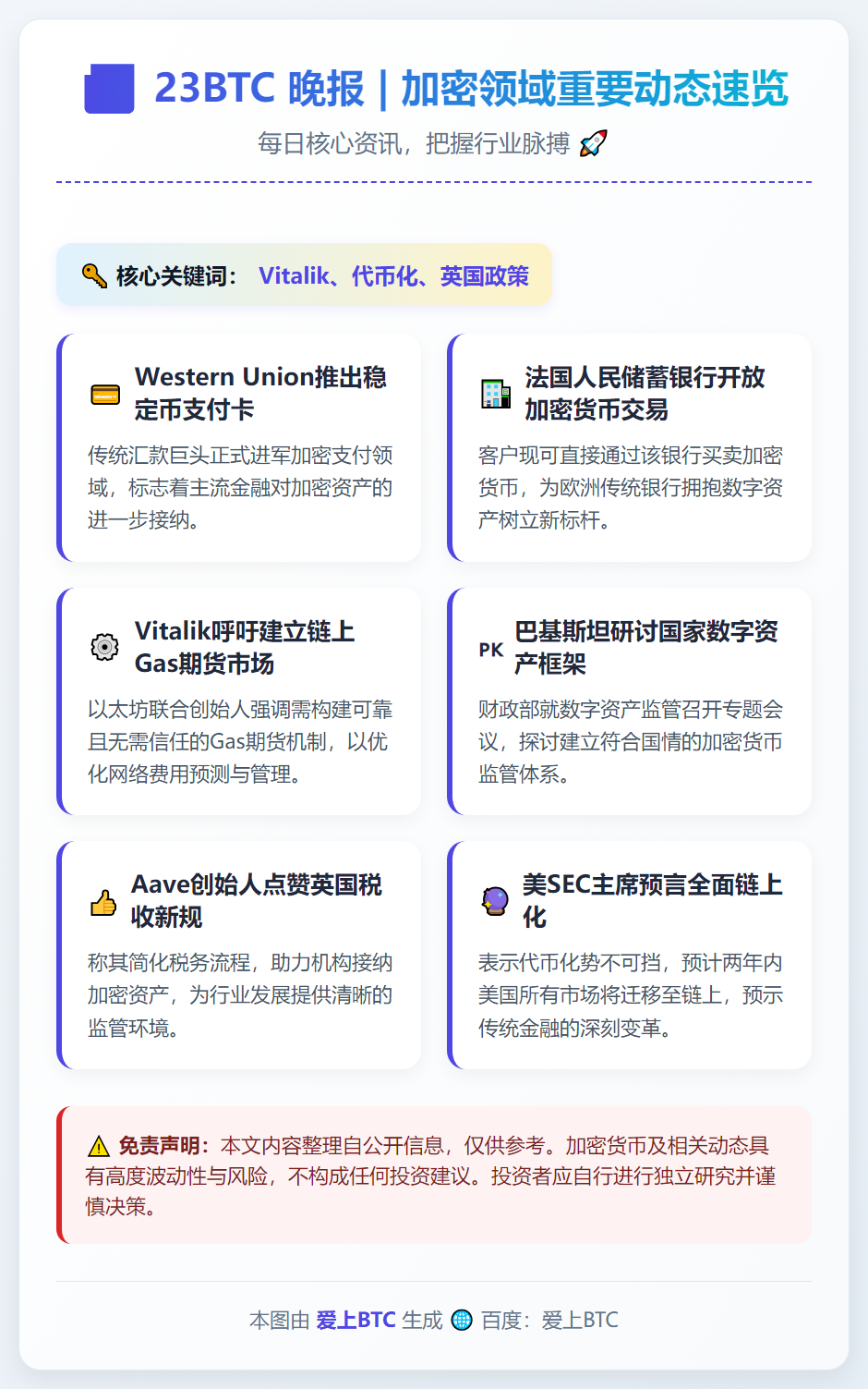 23btc晚报 | 12月6日重要动态速览