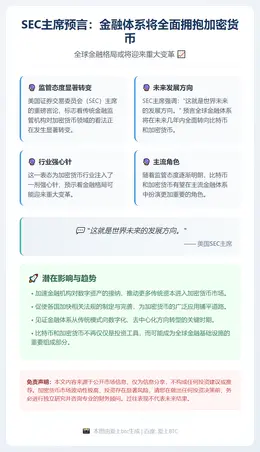 SEC主席：金融体系将转向加密货币