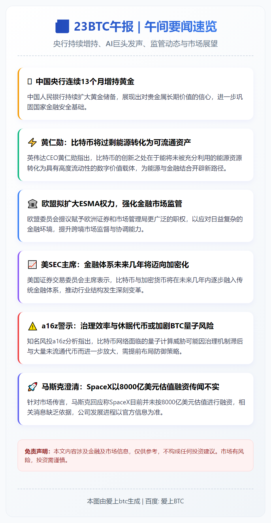 23btc午报 | 12月7日午间要闻速览