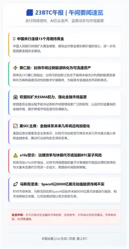 23btc午报 | 12月7日午间要闻速览