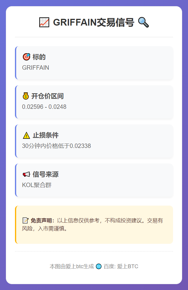 GRIFFAIN交易信号