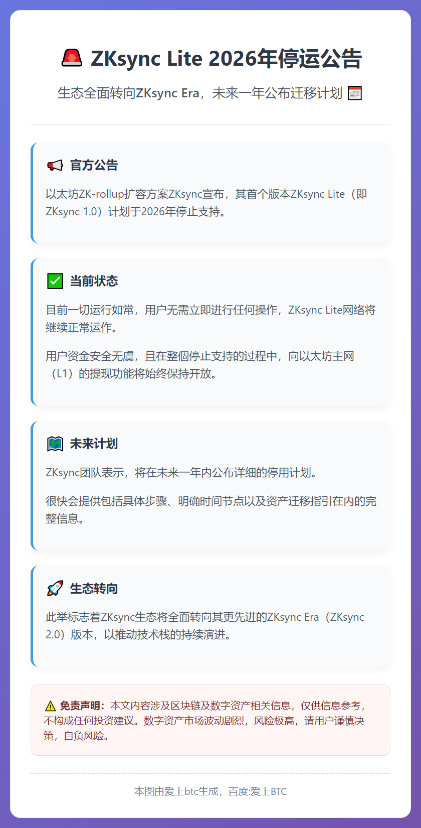 ZKsync Lite 2026年停运