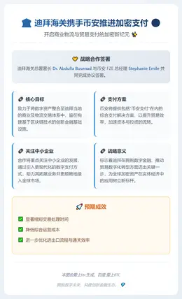 迪拜海关携手币安推进加密支付