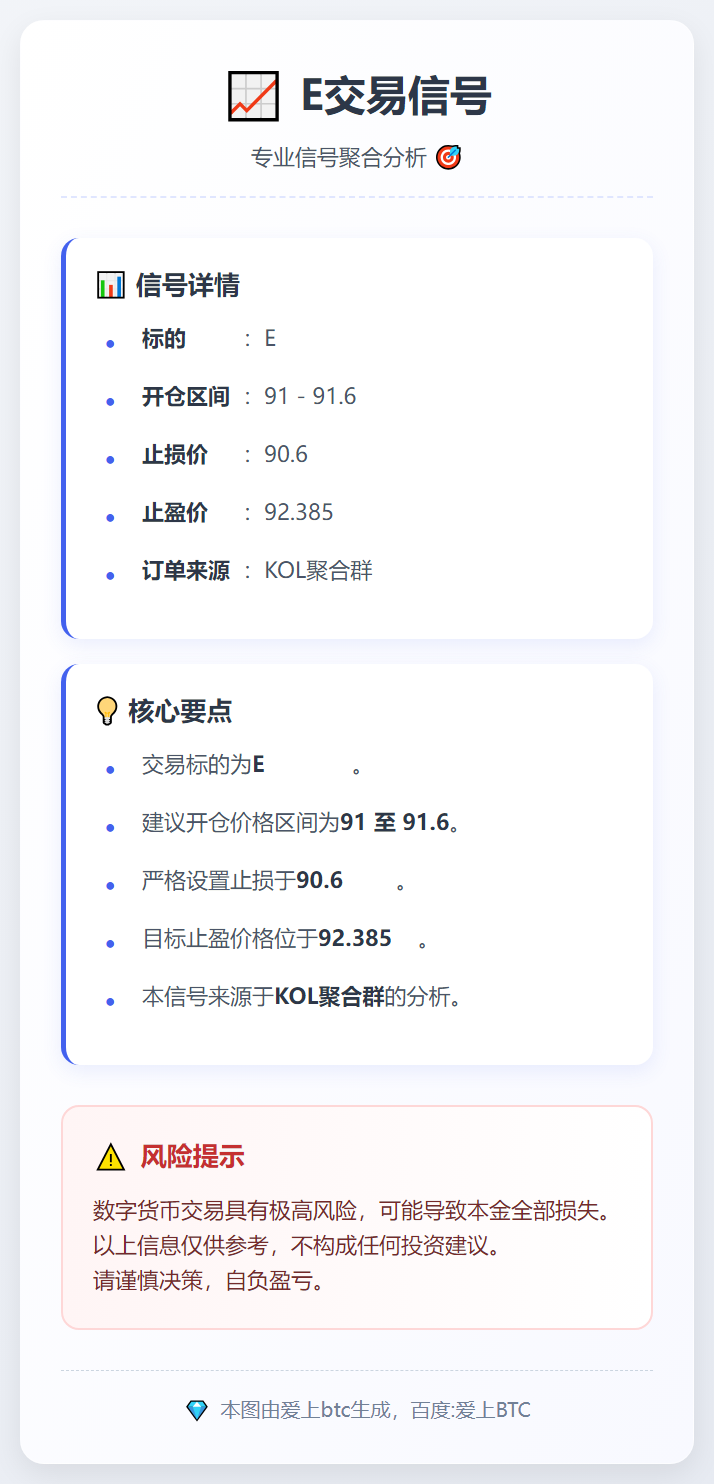 E交易信号