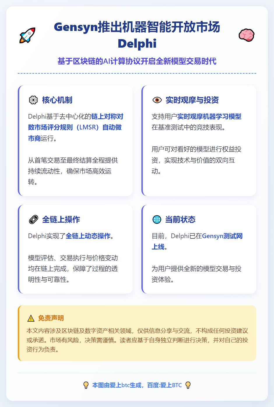 Gensyn推机器智能开放市场Delphi