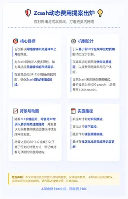 Zcash提案动态费用机制应对拥堵与高成本