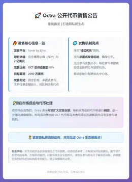 Octra 12月18日Sonar公开售币2000万美元