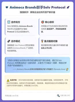 Animoca Brands联手Solv Protocol