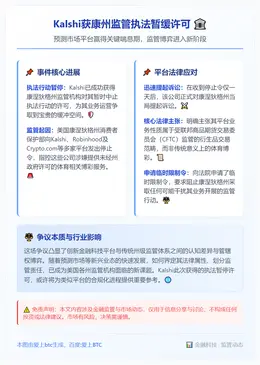 Kalshi获康州监管执法暂缓许可
