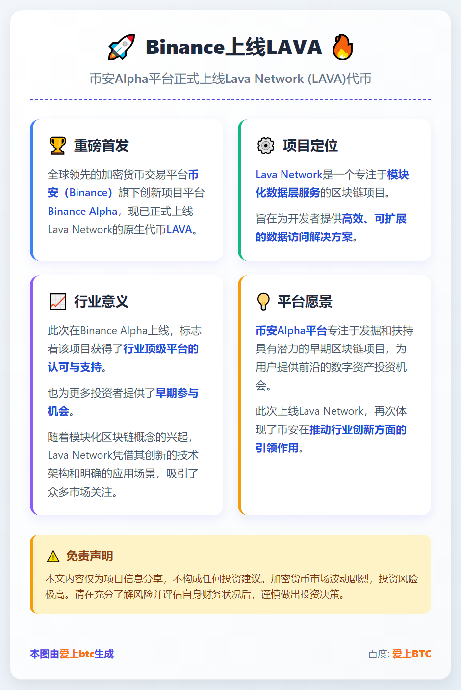 Binance上线LAVA