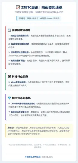 23btc晨讯 | 12月11日隔夜要闻速览