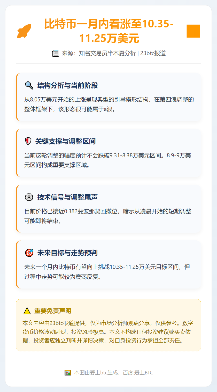 比特币一月内看涨至10.35-11.25万美元