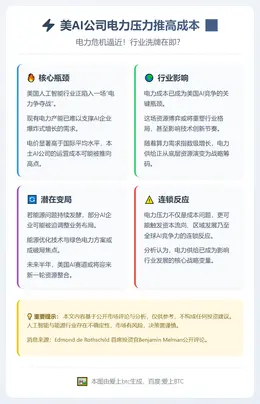 美AI公司电力压力推高成本