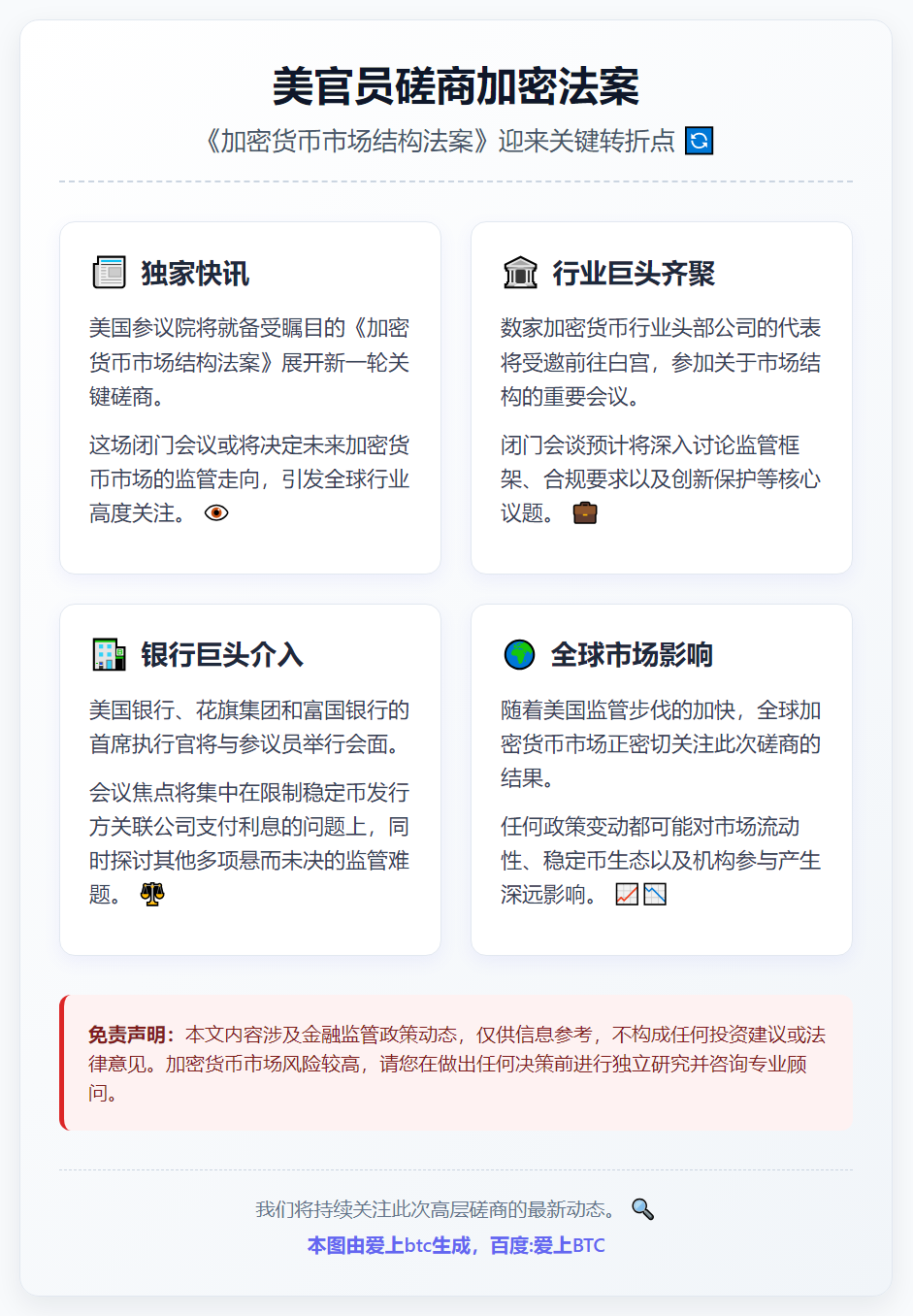 美官员今日磋商加密法案