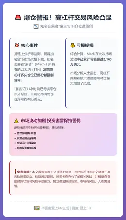 麻吉25倍ETH多单部分爆仓，亏损超2000万美元
