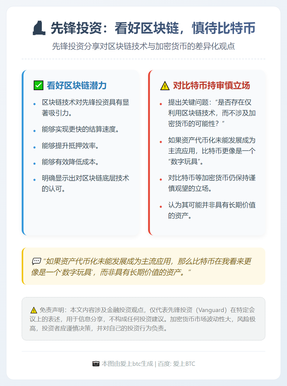 先锋投资：看好区块链，慎待比特币