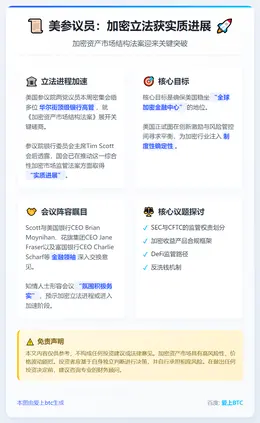 美参议员：加密立法获实质进展