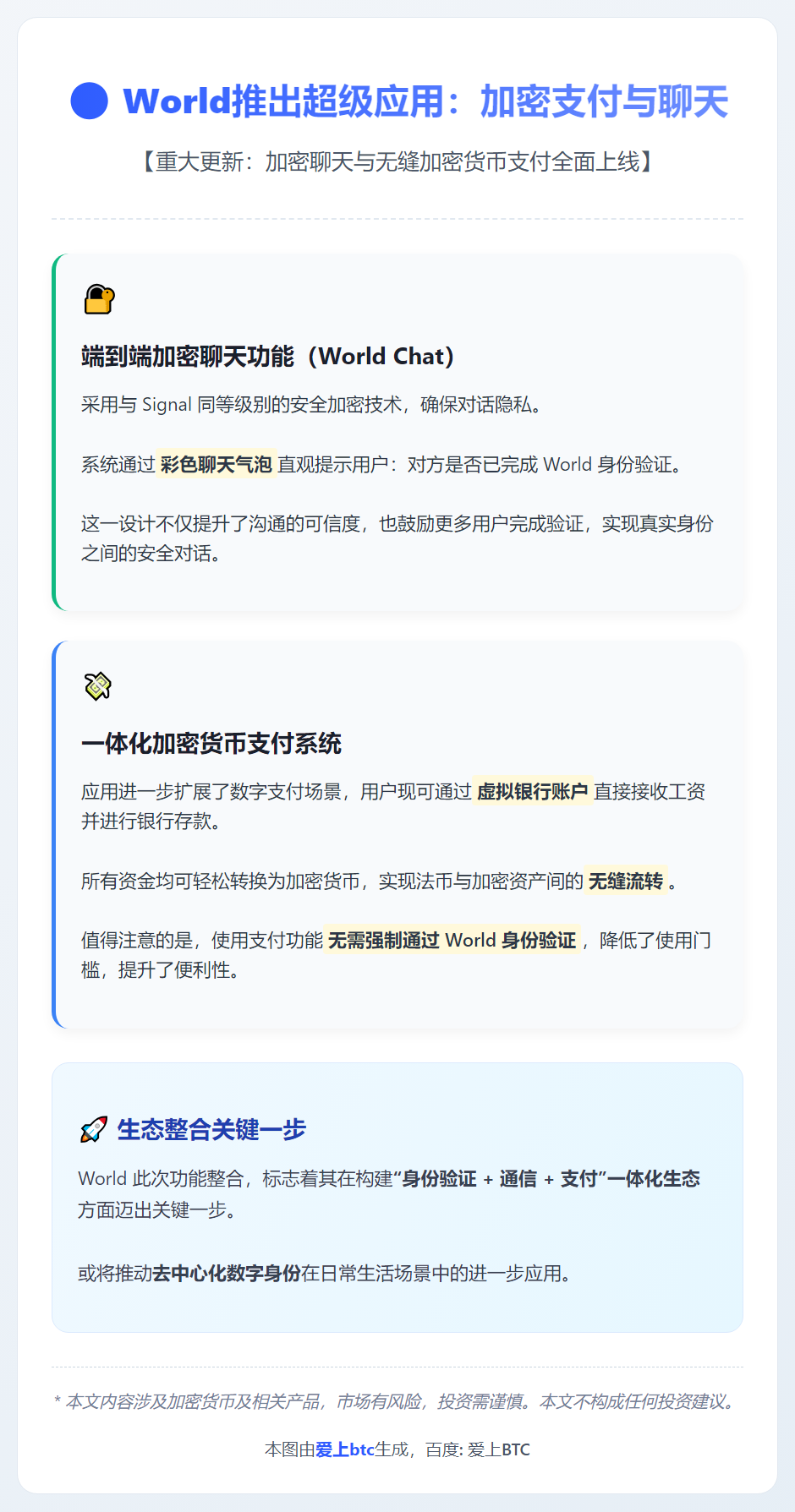 World推出超级应用：加密支付与聊天