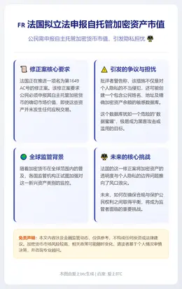 法国拟立法申报自托管加密资产市值