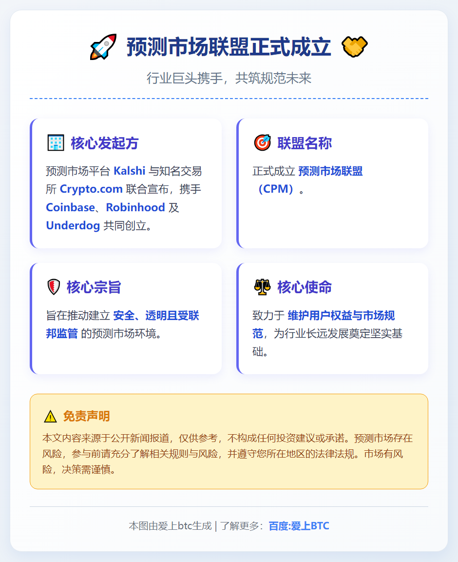 预测市场联盟成立