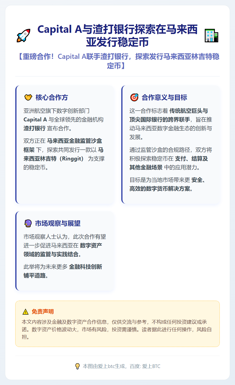 Capital A与渣打银行探索在马来西亚发行稳定币