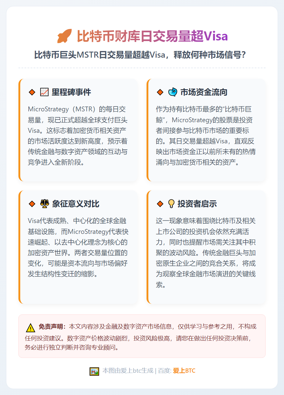比特币财库日交易量超Visa