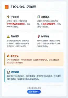 BTC失守9.1万美元