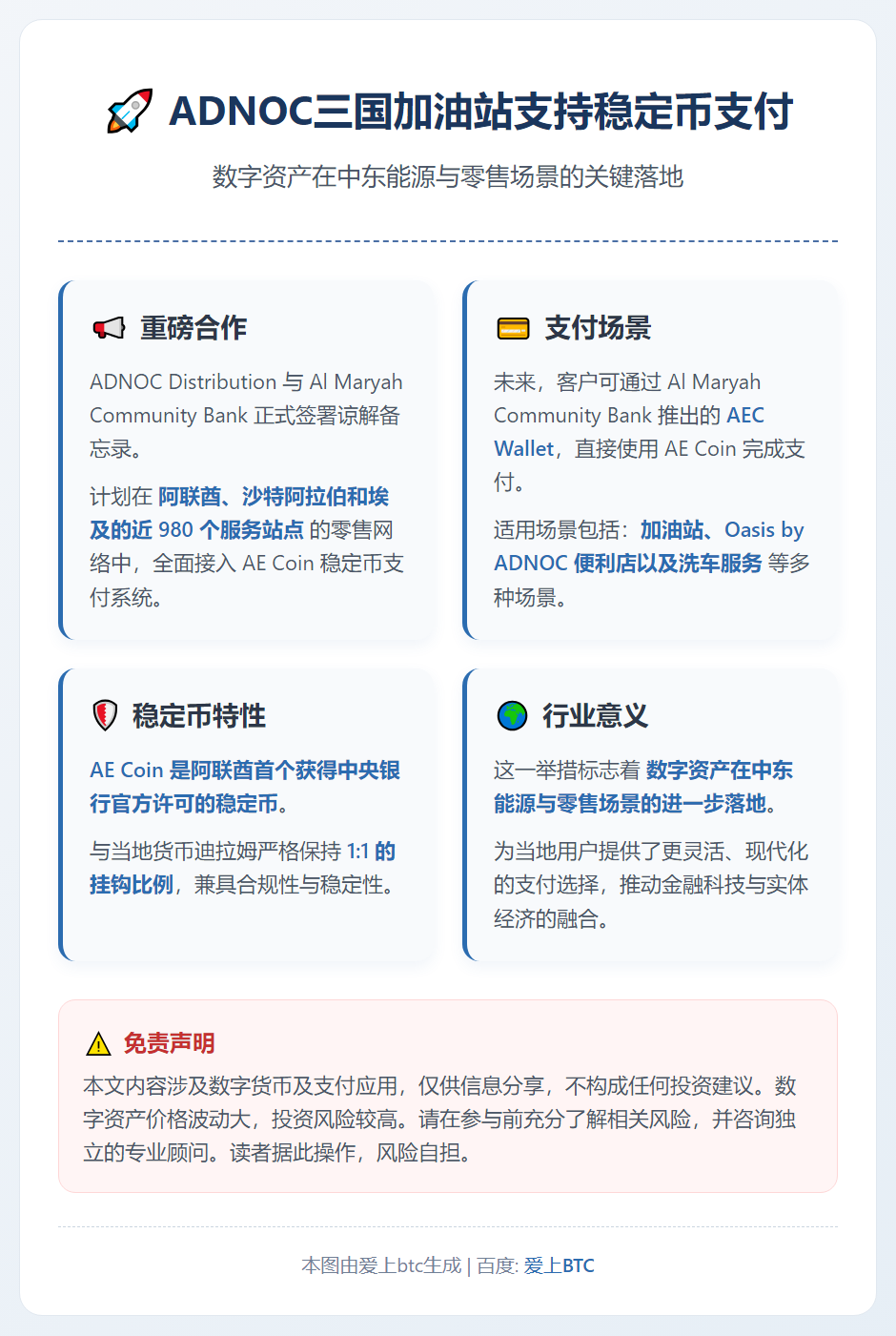 ADNOC三国加油站支持稳定币支付