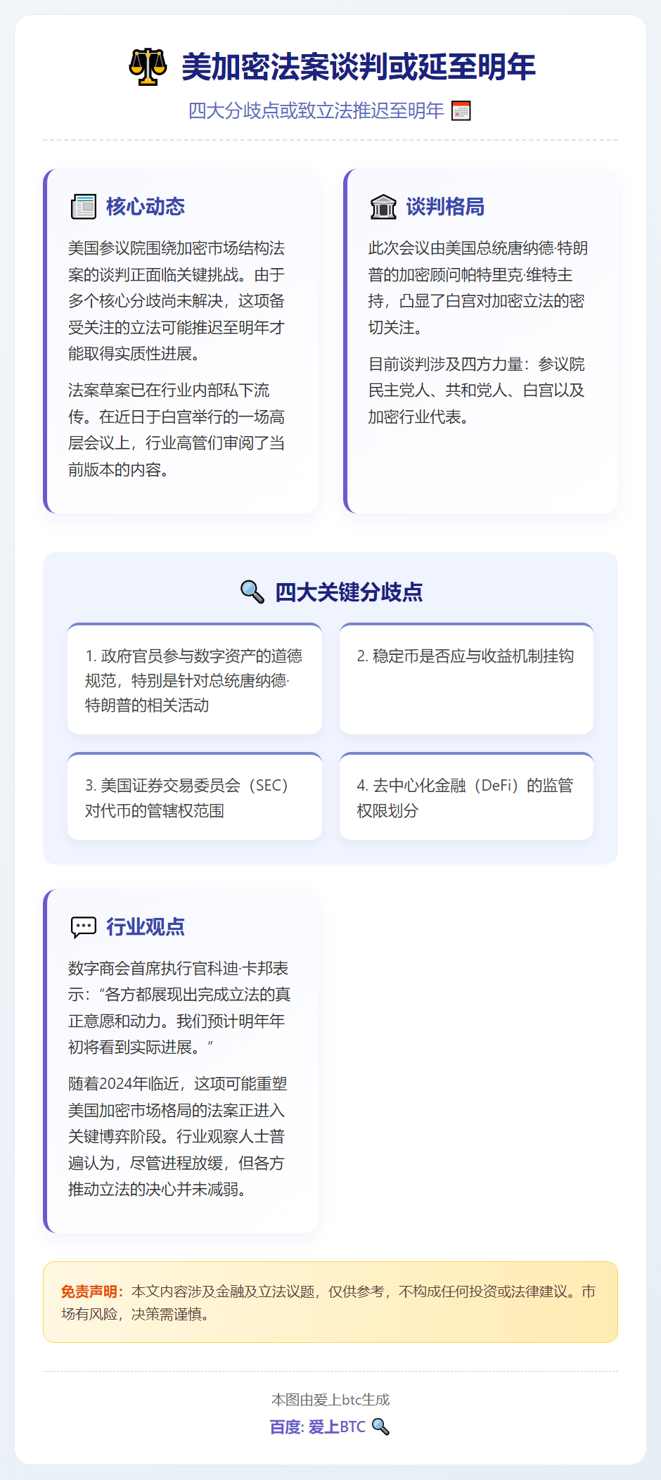 美加密法案谈判或延至明年