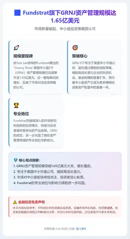 Fundstrat旗下GRNJ资产管理规模达1.65亿美元