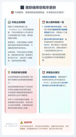 美联储降息概率更新