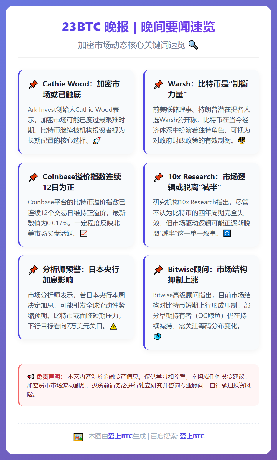 23btc晚报 | 12月14日晚间要闻速览