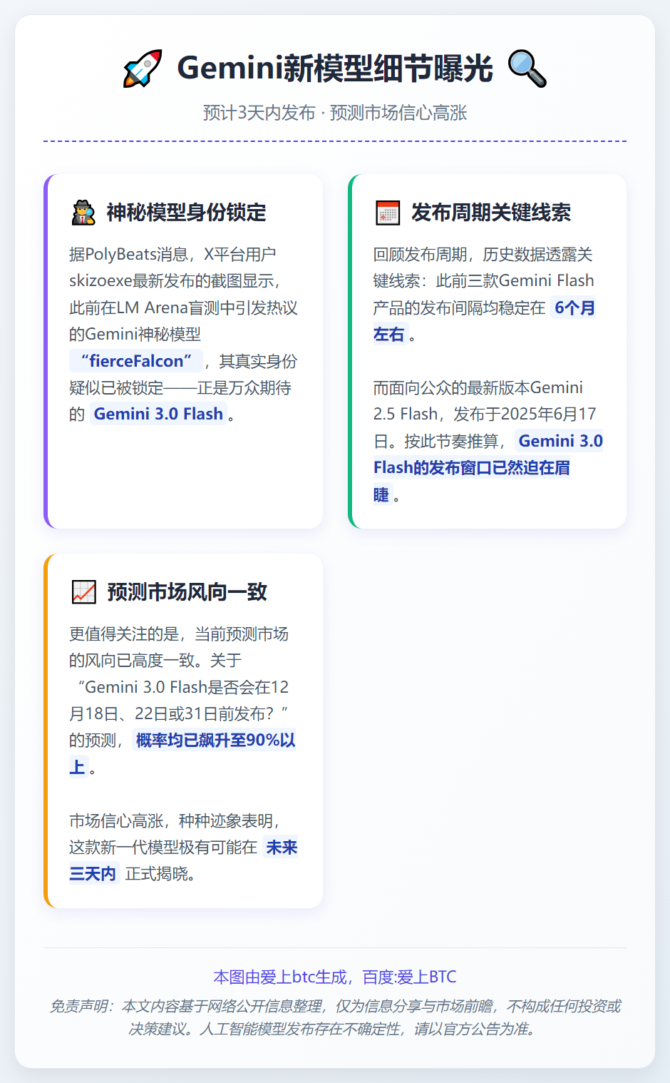Gemini新模型细节曝光，预计3天内发布